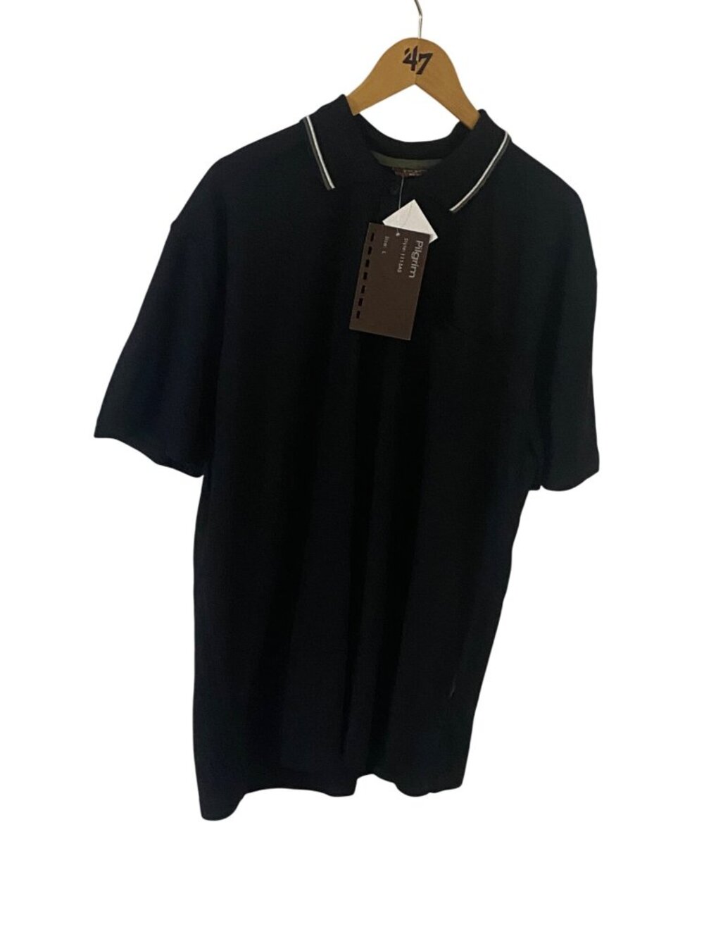 NWT Pilgrim Men's Short Sleeve Casual Collared Shirt - Large